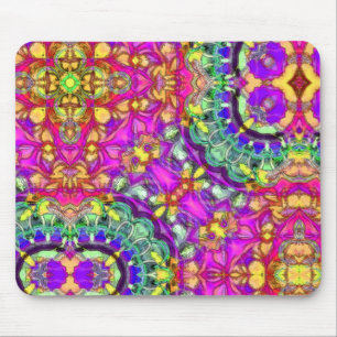 Alfombrilla De Ratón Mousepad abstracto rosado entintado