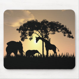 Alfombrilla De Ratón Mousepad africano del safari