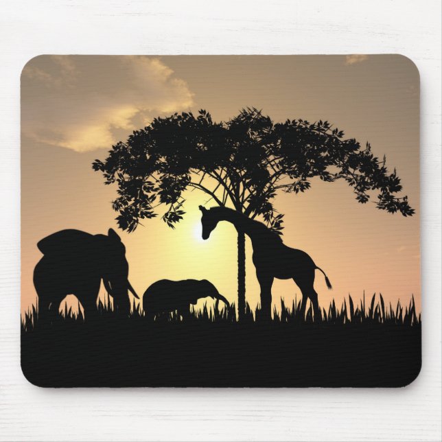 Alfombrilla De Ratón Mousepad africano del safari (Frente)