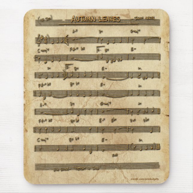 Alfombrilla De Ratón Mousepad, amante de la música de chapa (Frente)