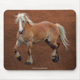 Alfombrilla De Ratón Mousepad, amante del equino de caballo con inclina