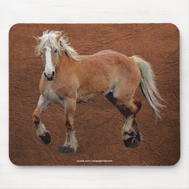Alfombrilla De Ratón Mousepad, amante del equino de caballo con inclina (Frente)
