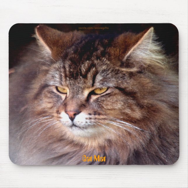 Alfombrilla De Ratón Mousepad, amante del gato, Maine Coon (Frente)