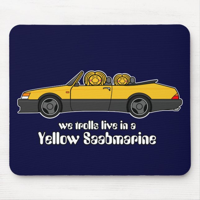 Alfombrilla De Ratón mousepad amarillo del saabmarine (Frente)