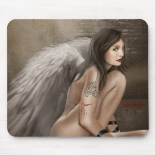 Alfombrilla De Ratón Mousepad Angel oscuro