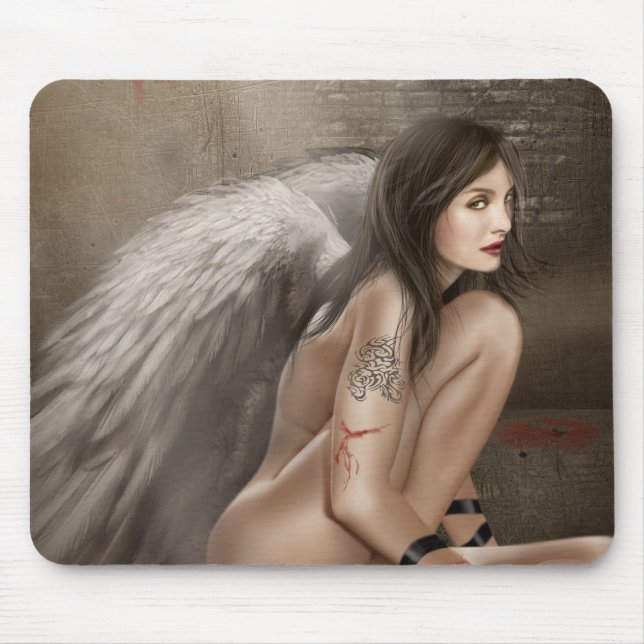 Alfombrilla De Ratón Mousepad Angel oscuro (Frente)