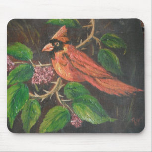 Alfombrilla De Ratón Mousepad Ann Hayes pintando al cardenal