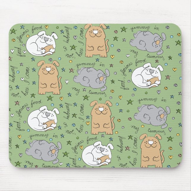 Alfombrilla De Ratón Mousepad "Aquí Doggie, Doggie!" (Frente)