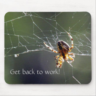 Alfombrilla De Ratón Mousepad - Araña iluminada por el sol