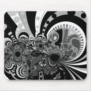 Alfombrilla De Ratón Mousepad Arte moderno Blanco negro