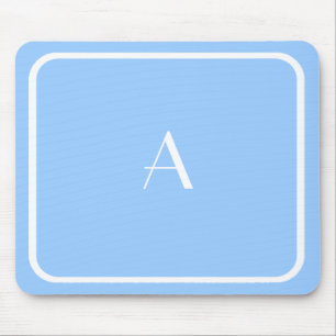 Alfombrilla De Ratón Mousepad azul cielo claro barato con Monograma bla