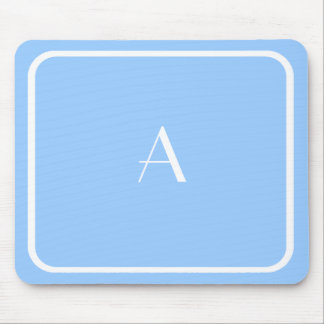 Alfombrilla De Ratón Mousepad azul cielo claro barato con Monograma bla
