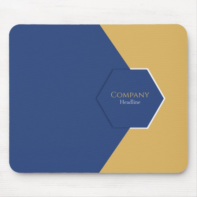 Alfombrilla De Ratón Mousepad azul corporativo (Frente)
