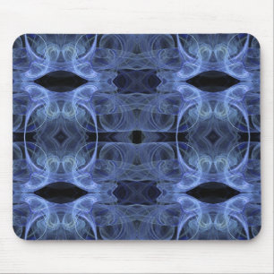 Alfombrilla De Ratón Mousepad azul fractal