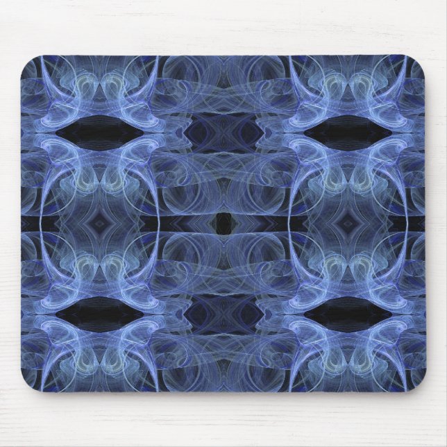 Alfombrilla De Ratón Mousepad azul fractal (Frente)