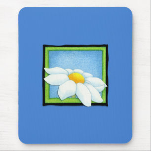Alfombrilla De Ratón Mousepad azul margarita