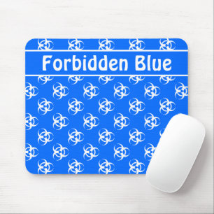 Alfombrilla De Ratón Mousepad azul y blanco con Personalizado Textos