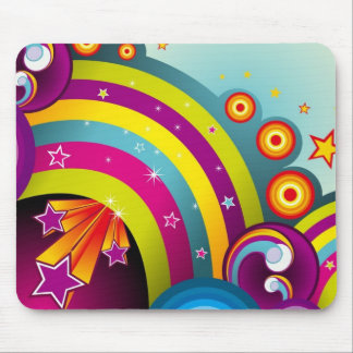 Alfombrilla De Ratón Mousepad azul y púrpura del arco iris trippy