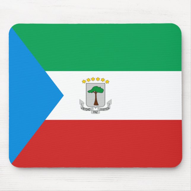 Alfombrilla De Ratón Mousepad, Bandera de Guinea Ecuatorial (Frente)