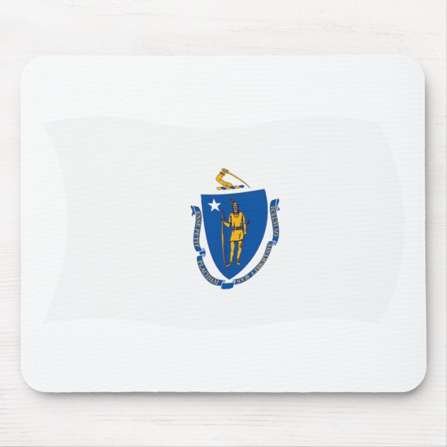 Alfombrilla De Ratón Mousepad, Bandera de Massachusetts (Frente)