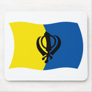 Alfombrilla De Ratón Mousepad, bandera sikhismo
