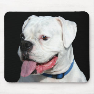 Alfombrilla De Ratón Mousepad blanco del boxeador