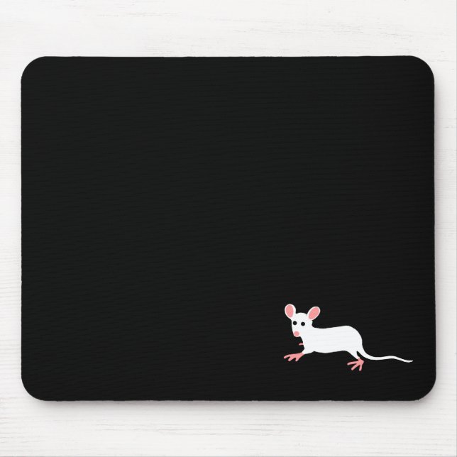 Alfombrilla De Ratón mousepad blanco del ratón (Frente)