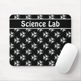 Alfombrilla De Ratón Mousepad blanco y negro con Personalizado Textos