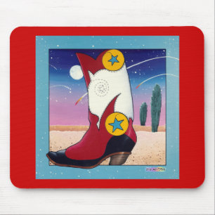 Alfombrilla De Ratón Mousepad - Boots De Vaquero, Todos Vestidos