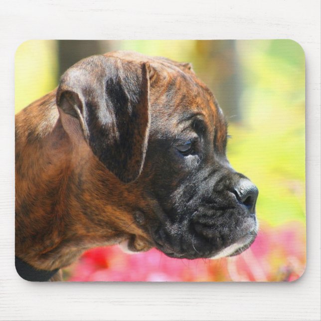 Alfombrilla De Ratón Mousepad Brindle del perrito del boxeador (Frente)