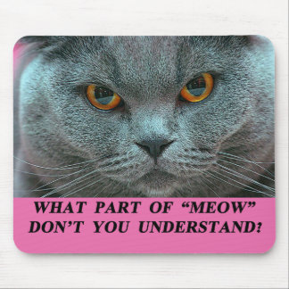 Alfombrilla De Ratón Mousepad británico azul de Shorthair