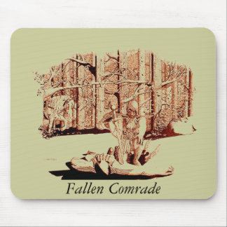 Alfombrilla De Ratón Mousepad - Camarada Caída - Sepia