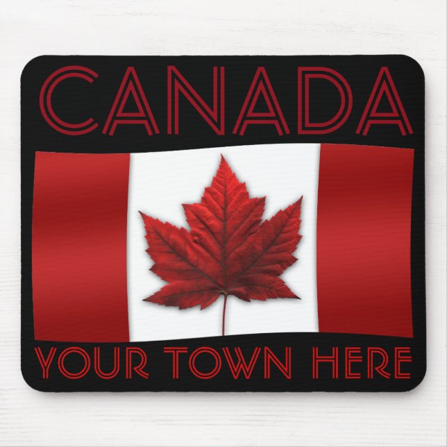 Alfombrilla De Ratón Mousepad Canadá Bandera Mousepad Canadá Hoja de ar (Frente)