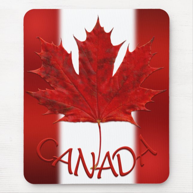 Alfombrilla De Ratón Mousepad Canadá Bandera Mousepad Canadá Hoja de ar (Frente)