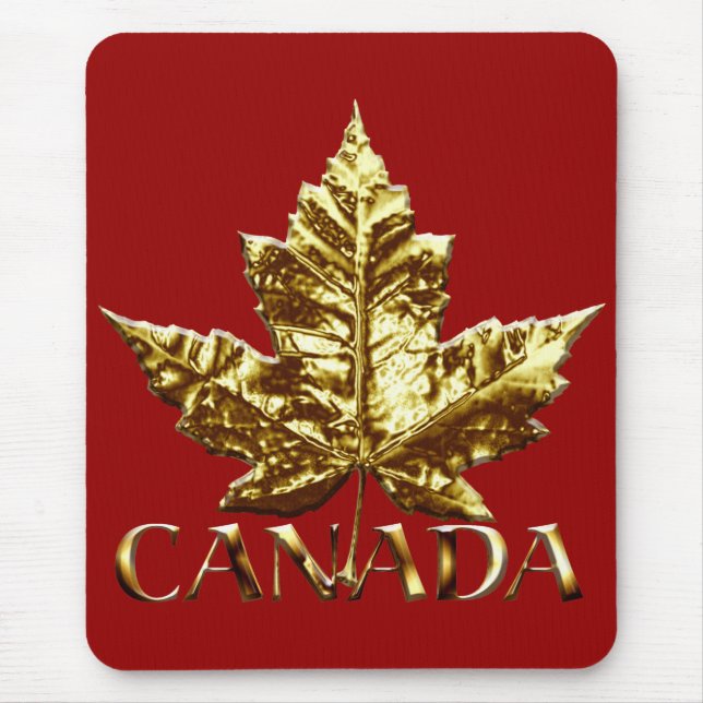 Alfombrilla De Ratón Mousepad Canadá Bandera Mousepad Canadá Hoja de ar (Frente)