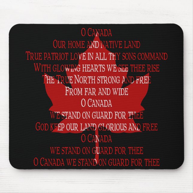 Alfombrilla De Ratón Mousepad Canadá para hojas de arce Mousepad (Frente)