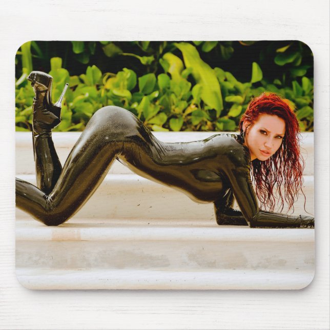 Alfombrilla De Ratón MOUSEPAD - CATSUIT NEGROS - Bianca Beauchamp (Frente)