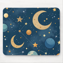 Mousepad celeste geométrico