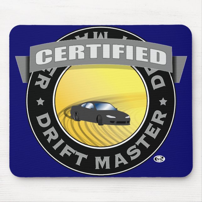 Alfombrilla De Ratón Mousepad certificado de deriva (Frente)