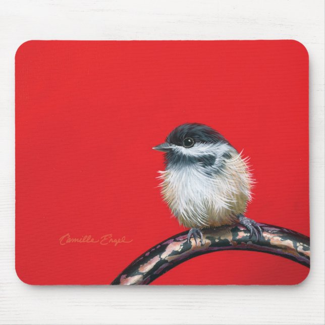 Alfombrilla De Ratón Mousepad "Chickadee" por Camilo Engel (Frente)