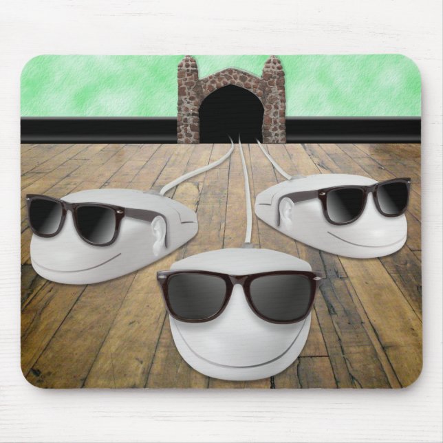 Alfombrilla De Ratón Mousepad ciego de tres ratones (Frente)