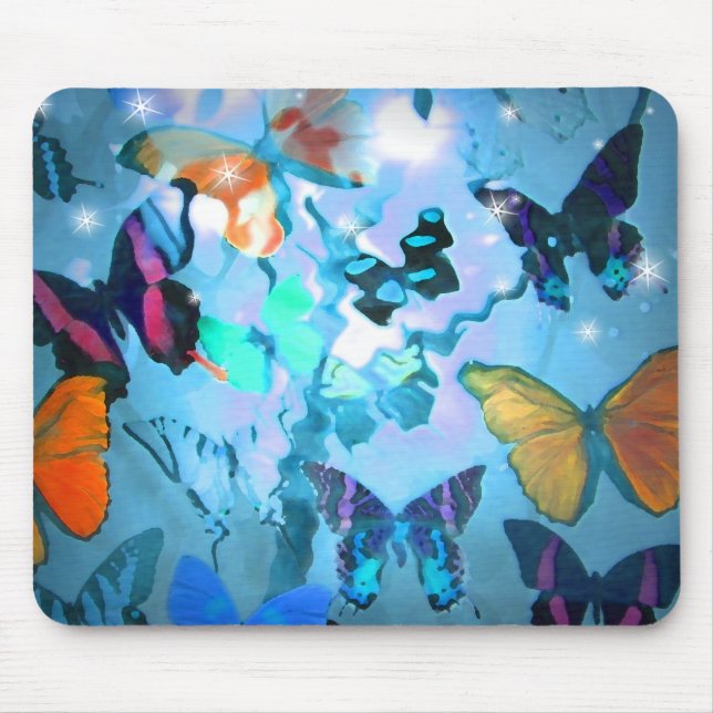 Alfombrilla De Ratón Mousepad, cielo mariposa (Frente)