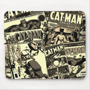 Alfombrilla De Ratón Mousepad clásico de historietas CAT-MAN