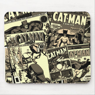 Alfombrilla De Ratón Mousepad clásico de historietas CAT-MAN