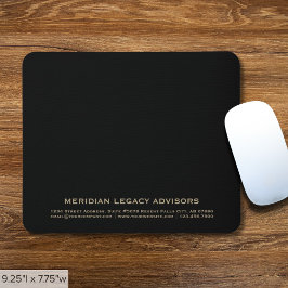 Alfombrilla De Ratón Mousepad Classic Black and Gold Company