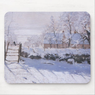 Alfombrilla De Ratón Mousepad Claude Monet El Paisaje De Invierno Magpi