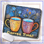 Alfombrilla De Ratón MOUSEPAD - Coffee Time!!<br><div class="desc">A Mouse Pad declaring "Coffee Time" is featured here. The design cannot be removed. ►Optionally, the text can be modified as can the font (including font, color, size, etc.) or add a Logo, etc. Makes a wonderful gift and will look great on the desk! ►Other products with this design may...</div>