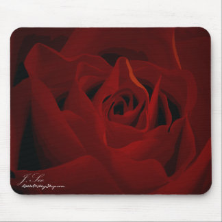 Alfombrilla De Ratón Mousepad color de rosa de color rojo oscuro