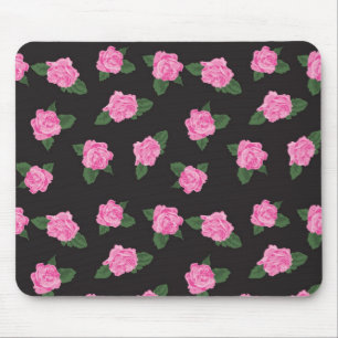 Alfombrilla De Ratón Mousepad color de rosa negro y rosado