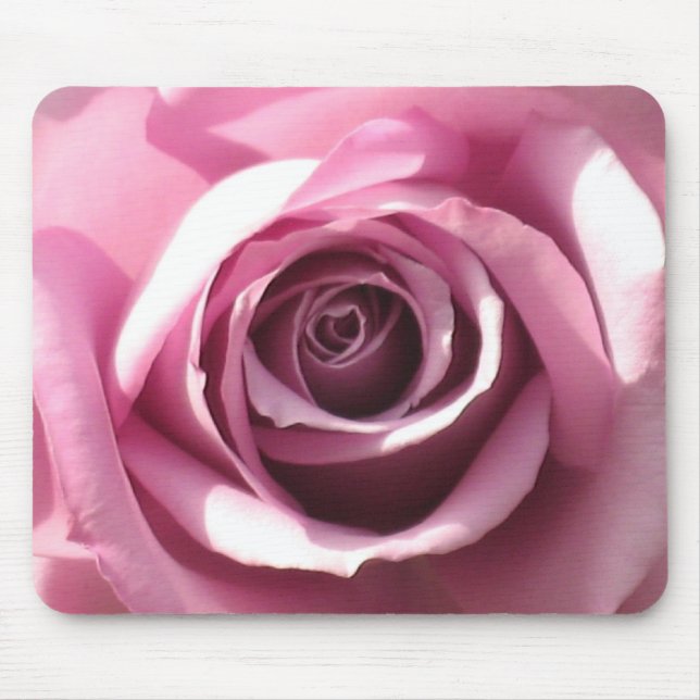 Alfombrilla De Ratón Mousepad color de rosa rosado (Frente)